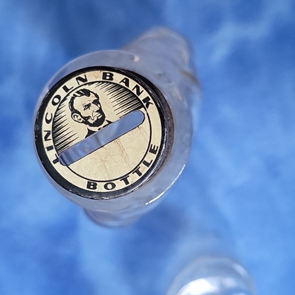 Vintage Lincoln Bank Bottles - set of two - Picture 6 of 8
